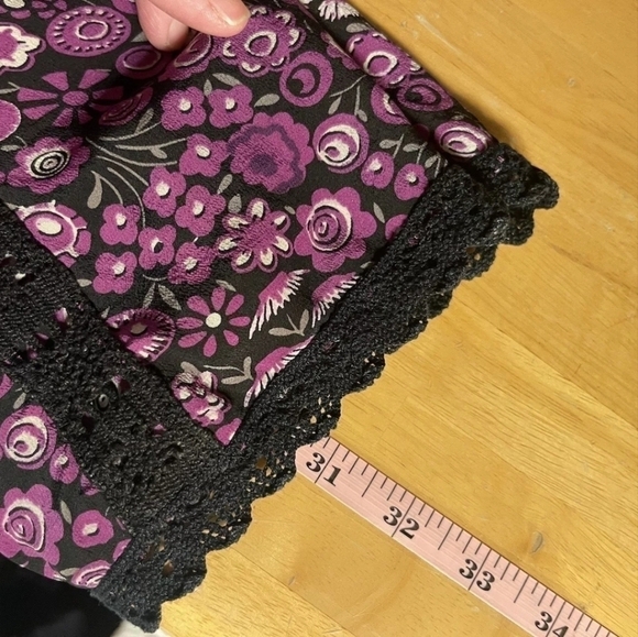 Rare Vintage Y2K Anna Sui Tank Top | Silk Floral Lace Cut Out Butterfly Camisole - Picture 9 of 9